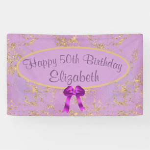 Banderoles Purple Gold Foil 50e anniversaire