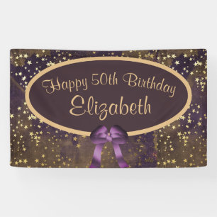 Banderoles Purple Gold Stardust 50e anniversaire