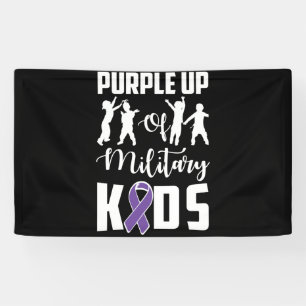 Banderoles Purple Up Mois Of Military Kids Child Awareness