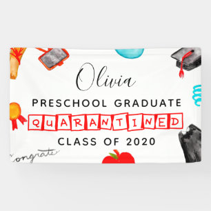 Banderoles Quarantaine de diplômes de l'enseignement préscola