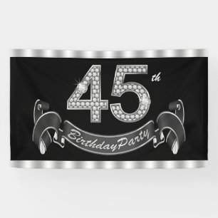 Banderoles quarante-cinquième Fête d'anniversaire