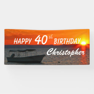 Banderoles Quarantième quarante-cinquième bateau de pêche