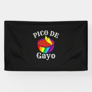 Banderoles Rainbow LGBTQ Pico De Gayo Gay pride Drapeau Salsa