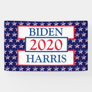 Banderoles Rassemblement de soutien électoral de Biden et Ha