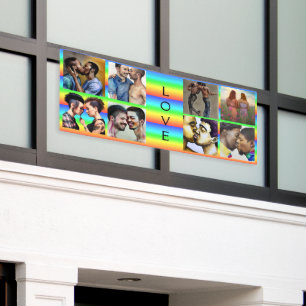 Banderoles Rassemblement pour l'égalité et la fierté LGBTQIA+