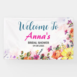 Banderoles Réceptions de mariage dans le jardin de papillons 