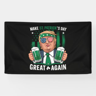 Banderoles Refaire éclater la Saint-Patrick, Trump irlandais