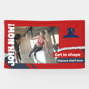 Banderoles Rejoignez maintenant gym entraînement Vinyl Banner
