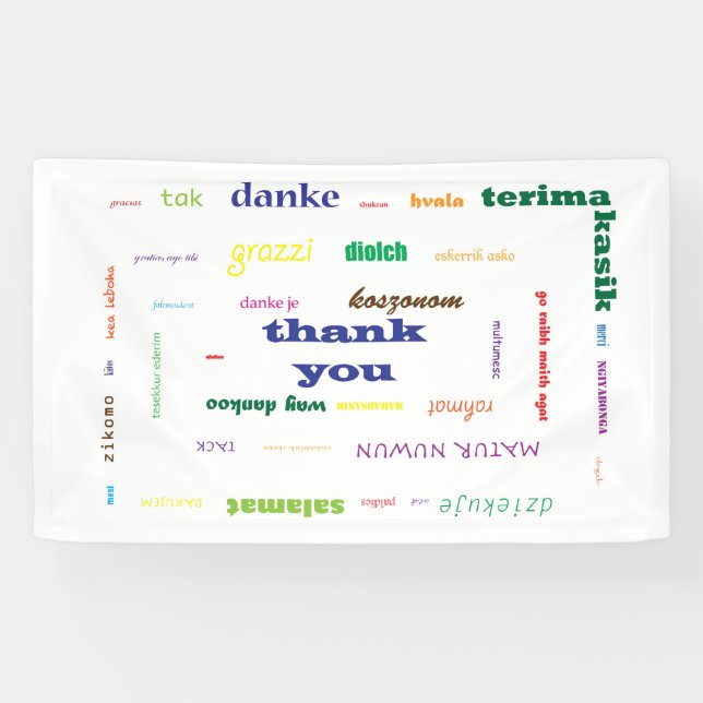 Banderoles Remerciements (Horizontal)