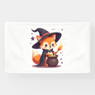Banderoles Renard de sorcière mignonne - Animal d'Halloween m
