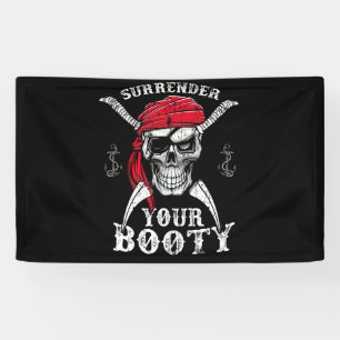 Banderoles Rendez votre crâne de pirate de cul drôle Jolly 