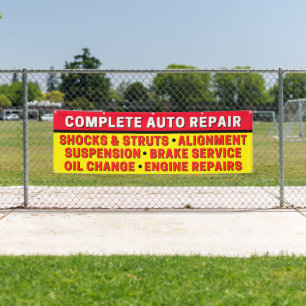 Banderoles Réparation Auto Complète Suspension Freins Moteur