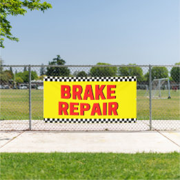 Banderoles Réparation des freins Automotive Shop Blanc Grand