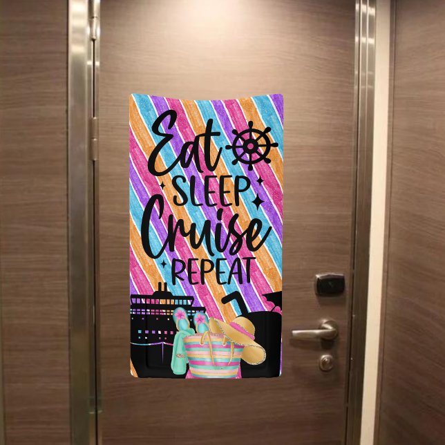Banderoles Reprendre la croisière du sommeil (Add this fun and colorful banner to your cruise door for your next girl's trip.)