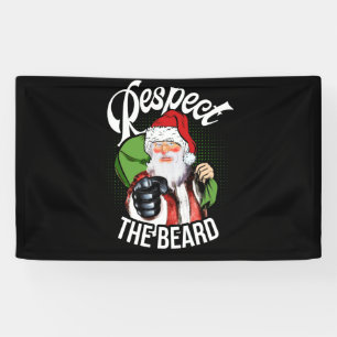 Banderoles Respectez La Barbe Le Père Noël Drôle Noël