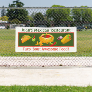 Banderoles Restaurant mexicain Personnalisé En Plein Air
