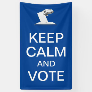 Banderoles Restez calme et votez 2026
