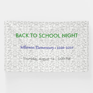 Banderoles Retour à l'école Nuit Vinyl Banner - École personn
