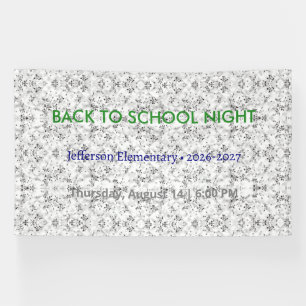 Banderoles Retour à l'école Nuit Vinyl Banner - École personn