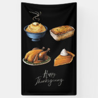 Rétro Joyeux Thanksgiving d'automne tarte à la cit