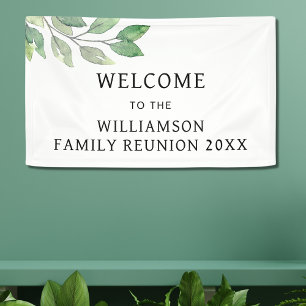 Banderoles Réunion de famille Bienvenue