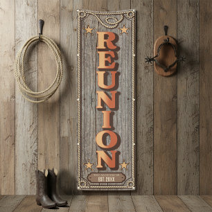 Banderoles Réunion de famille western rustique Vert ID1318