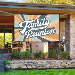 Banderoles Réunion super Famille Rétro