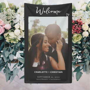 Banderoles Rien de fantaisie Juste l'amour Mariage de bienven