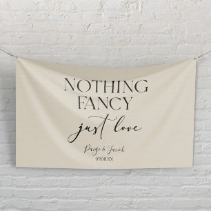 Banderoles Rien de Fantastique Juste de l'Amour Minimaliste M