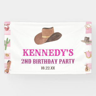 Banderoles Rodeo Cowgirl Western Wild West fête d'anniversair