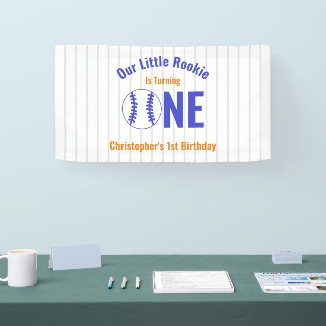 Banderoles Rookie Baseball 1er anniversaire (Salon professionnel)
