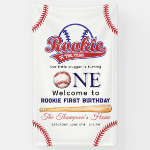Banderoles Rookie de l'année 1er anniversaire baseball
