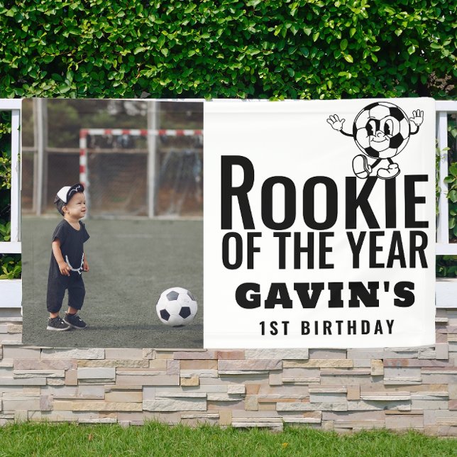 Banderoles Rookie De L'Année Soccer Vinyl Anniversaire (Créateur téléchargé)