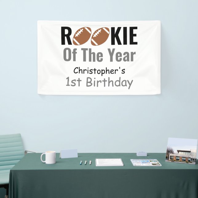Banderoles Rookie Football 1er anniversaire (Salon professionnel)