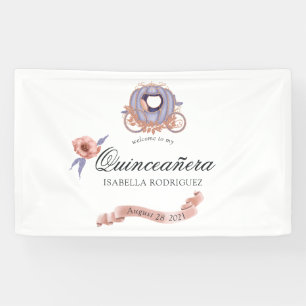 Banderoles Rose Gold et Lilac Parties scintillant Princesse Q