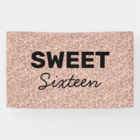 Rose Gold Parties scintillant Bonjour Sweet sixtee
