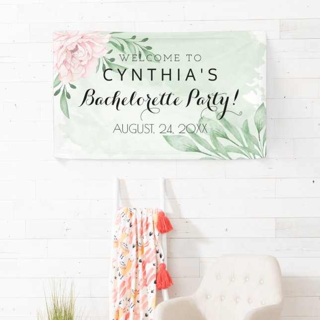 Banderoles Rose rose Eucalyptus Feuille ​ feuillage bachelore (En situation)