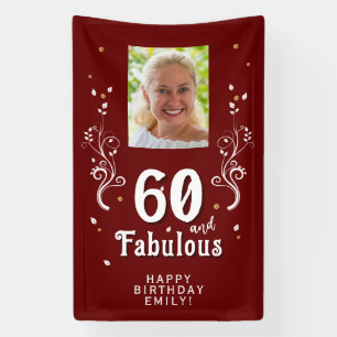 Banderoles Rouge 60 et Feuillage Fabuleux Photo 60e Anniversa