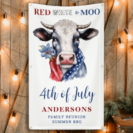 Banderoles Rouge Blanc Bleu Patriotique ferme de vaches 4 jui