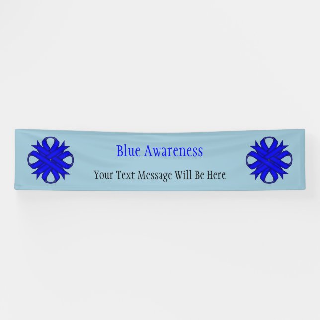 Banderoles Ruban de trèfle bleu par Kenneth Yoncich (Horizontal)