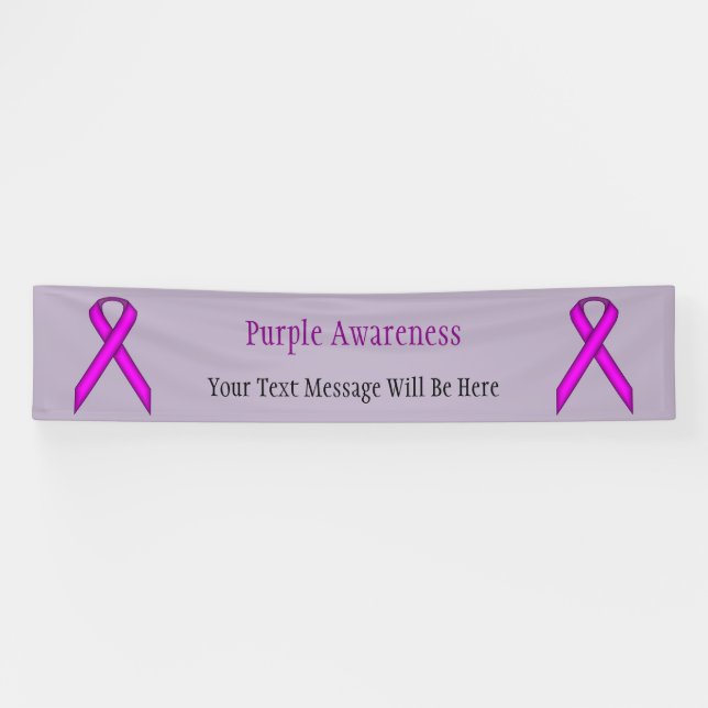 Banderoles Ruban standard violet par Kenneth Yoncich (Horizontal)