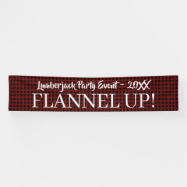 Banderoles Russe Lumberjack Plaid Typographie Événement Perso