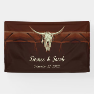 Banderoles Russe Western Mariage Brown Pays Taureau