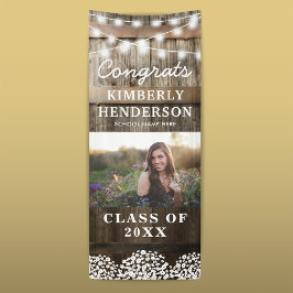 Banderoles Rustic Country 2023 Diplôme Photo Door