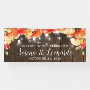 Banderoles Rustic String Lights Poppy Mariage Bienvenue