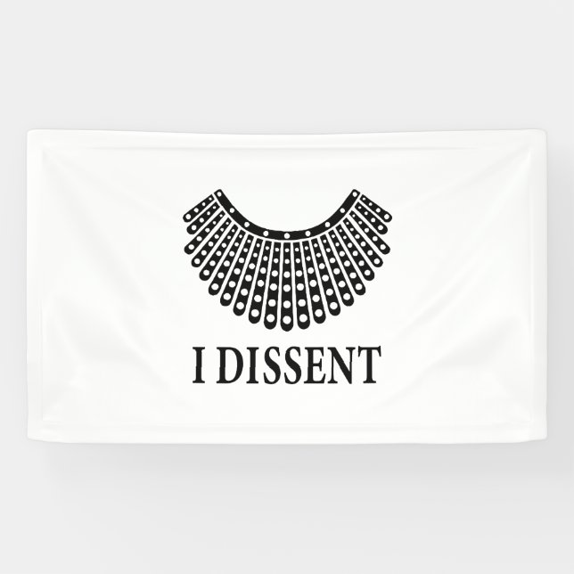 Banderoles Ruth Bader Ginsburg - Je conteste (Horizontal)
