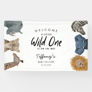 Banderoles Safari Animaux Accueil Baby shower à thème