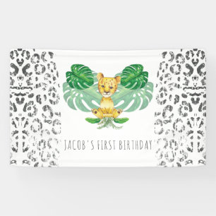 Banderoles Safari Birthday Lion
