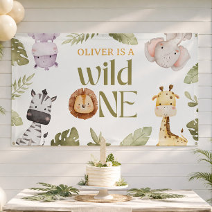 Banderoles Safari Wild One 1er Anniversaire 
