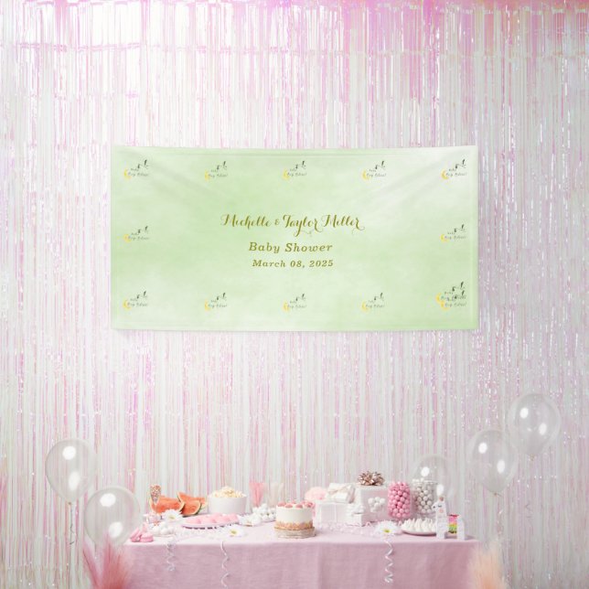 Banderoles Sage Starlit Garçon Bliss Stork Livraison Spéciale (Fête)